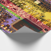 Personalisierte mehrfarbige Leiterkarte Geschenkpapier (Ecke)