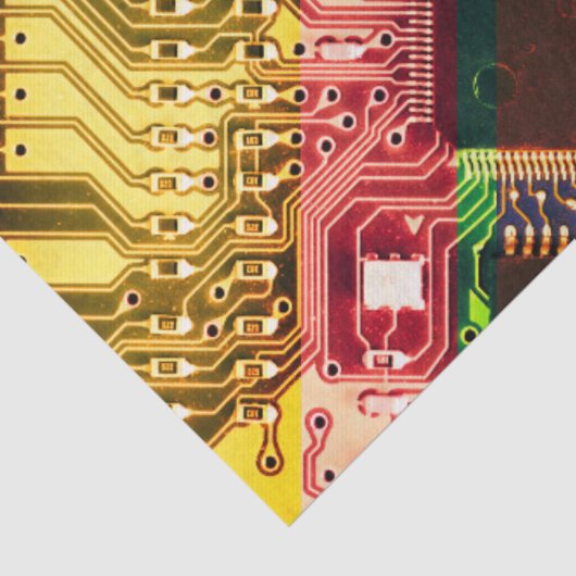 Personalisierte mehrfarbige Leiterkarte Seidenpapier (Detail)