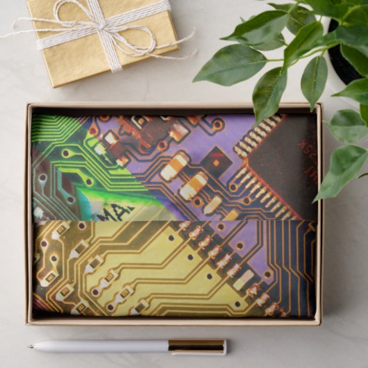 Personalisierte mehrfarbige Leiterkarte Seidenpapier (Geschenk)