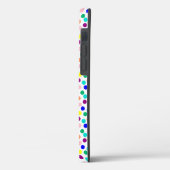 Personalisierte mehrfarbige Punkte Case-Mate iPhone Hülle (Rückseite / Links)