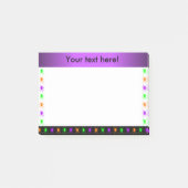 Personalisierte mehrfarbige Spinnen Post-it Klebezettel (Vorderseite)