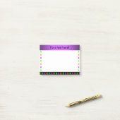 Personalisierte mehrfarbige Spinnen Post-it Klebezettel (Auf Schreibtisch)