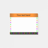 Personalisierte mehrfarbige Spinnen Post-it Klebezettel (Vorderseite)