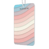 Personalisierte mehrfarbige Waves Autolufterfrischer (Links)