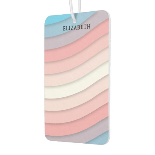 Personalisierte mehrfarbige Waves Autolufterfrischer (Links)