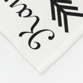 Personalisierte Meilenstein-Monats-Doppeldecke Fleecedecke (Ecke)