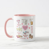 Personalisierte meine Lieblingssachen Hand-Illustr Tasse (Links)