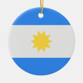 Personalisierte Meldung Argentinische Flagge Keramik Ornament