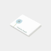 Personalisierte Meldung des Fotos Dandelion Post-it Klebezettel (angewinkelt)