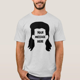 Personalisierte Meldung Funny Mullet Graphic T-Shirt