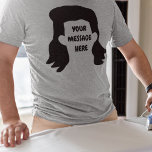 Personalisierte Meldung Funny Mullet Graphic Tri-Blend Shirt<br><div class="desc">Erstellen Sie das perfekte personalisierte Geschenk. Fügen Sie eine lustige Nachricht hinzu,  um es zu einem lustigen Gag-Geschenk zu machen. Enthält eine Cartoon-Style-Abbildung von Mullet-Frisuren und Ihrem eigenen Sprichwort oder Namen.</div>