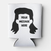 Personalisierte Meldung Funny Mullet Illustration Dosenkühler (Vorderseite)