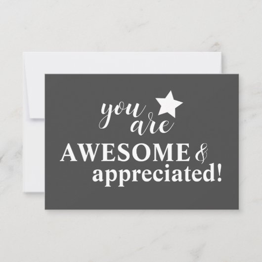 Personalisierte Meldung "Mitarbeiterbewertung" Dankeskarte (Vorderseite)