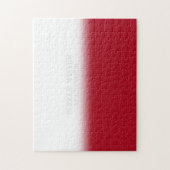 Personalisierte Meldung "Solid Red and White Secre Puzzle (Vertikal)