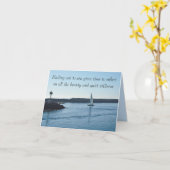 Personalisierte Meldungskarte für Smooth Sailing Karte (Gelbe Blume)