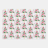 Personalisierte Meldungsvorlage Dinosaurier Weihna Geschenkpapier Set (Vorderseite 2)