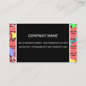 personalisierte Memphis Visitenkarte (Rückseite)