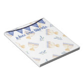 Personalisierte Menorah Star von David Hanukkah Notizblock (angewinkelt)