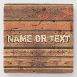 Personalisierte Menschenhöhle Rustikale Untersetze Steinuntersetzer