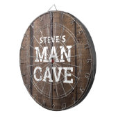 Personalisierte Menschenhöhle Rustikales Waldland Dartscheibe (Vorderseite rechts)