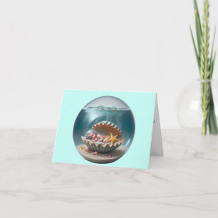 Personalisierte Mermaid Baby Willkommen Karte