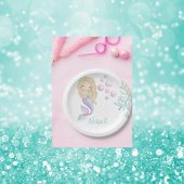 Personalisierte Mermaid Birthday Party Pappteller