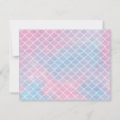 Personalisierte Mermaid-Karte Mitteilungskarte (Rückseite)