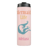 Personalisierte Mermaid LIfe Thermal Tumbler Thermosbecher (Vorderseite)