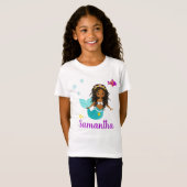 Personalisierte Mermaid-Niedlich T-Shirt (Vorne ganz)