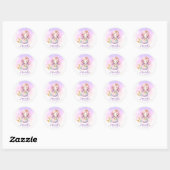 Personalisierte Mermaid Round Stickers (Blatt)