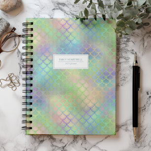 Personalisierte Mermaid-Scales-Regenbogenschimmer  Planer