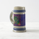 PERSONALISIERTE MERRY CHRISTMAS MIT GNOME XMAS TRE BIERGLAS (Vorderseite Links)