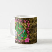 PERSONALISIERTE MERRY CHRISTMAS MIT GNOME XMAS TRE KAFFEETASSE (Vorderseite Links)