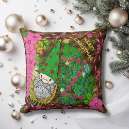 PERSONALISIERTE MERRY CHRISTMAS MIT GNOME XMAS TRE KISSEN