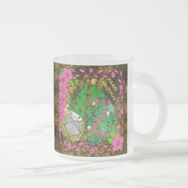 PERSONALISIERTE MERRY CHRISTMAS MIT GNOME XMAS TRE MATTGLASTASSE