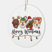 Personalisierte Merry Woofmas Ornament (Links)