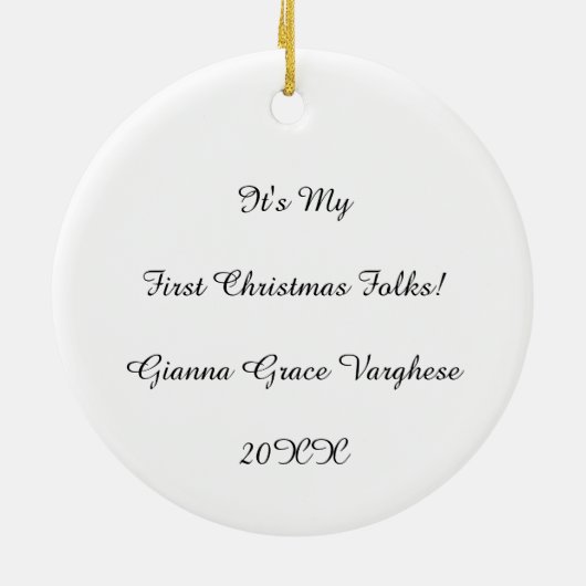 Personalisierte Merry Woofmas Ornament (Hinten)