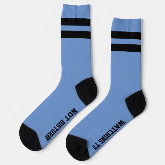PERSONALISIERTE Message Socks blau Socken (Linkes Detail)