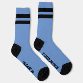 PERSONALISIERTE Message Socks blau Socken (Rechts)