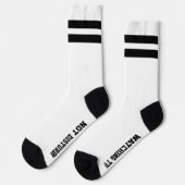 PERSONALISIERTE Message Socks Socken (Linkes Detail)