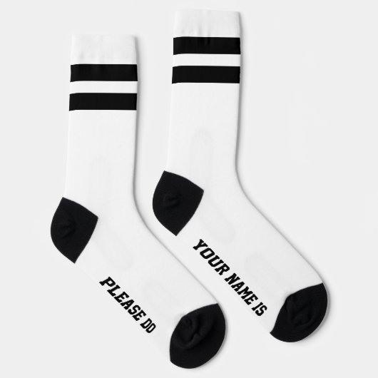 PERSONALISIERTE Message Socks Socken (Rechts)