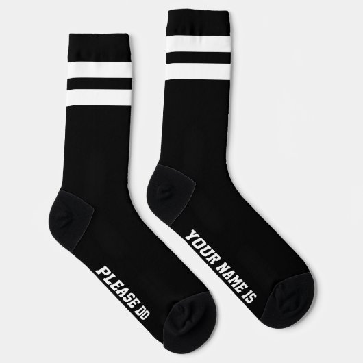 PERSONALISIERTE Message Socks Socken (Rechts)