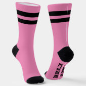 PERSONALISIERTE Message Sounds Pink Socken (Gewinkelt)
