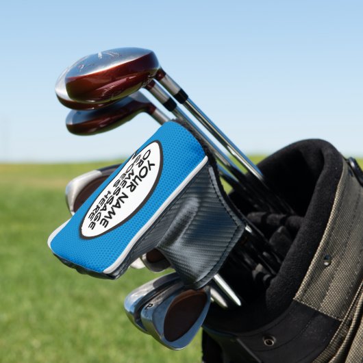Personalisierte Message Speech Bubble Fun Golf Headcover (In Situ)