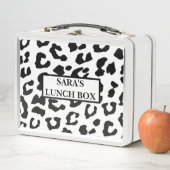 Personalisierte Metal Lunch Box - Leopard Print (Beispiel)
