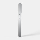 Personalisierte Metallic Silber Monogramm iPhone Hülle (Rechte Seite)