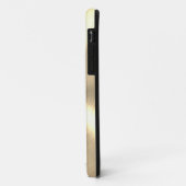 Personalisierte Metallic Titan Gold Radialtextur Case-Mate iPhone Hülle (Hinten/Links)