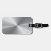 Personalisierte metallische Radialbeschaffenheit 2 Gepäckanhänger (Vorderseite horizontal)