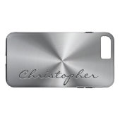 Personalisierte metallische Radialbeschaffenheit Case-Mate iPhone Hülle (Rückseite (Horizontal))