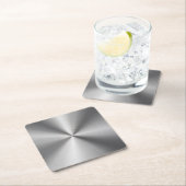 Personalisierte metallische Radialbeschaffenheit Rechteckiger Pappuntersetzer (Vor Ort)